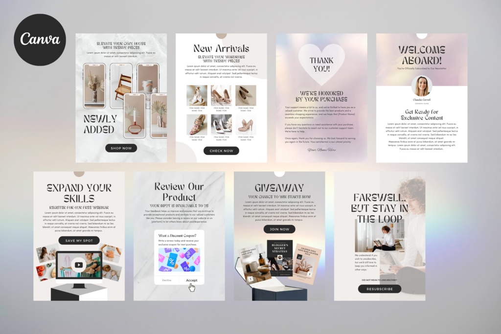 Canva Email Templates Luxe
