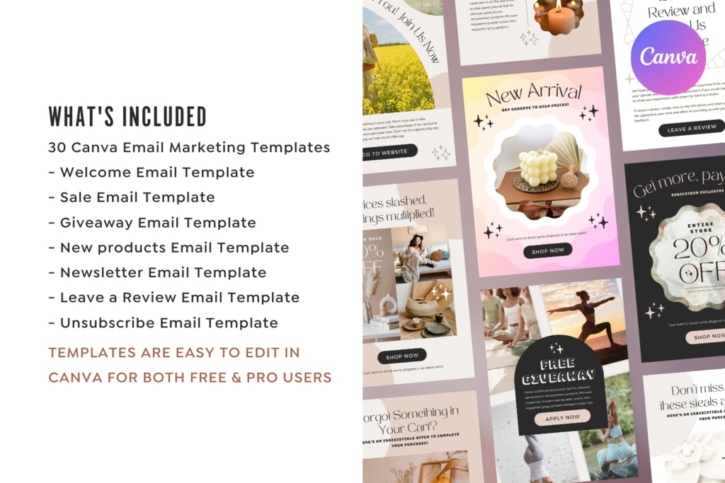 Canva Email Templates Shine