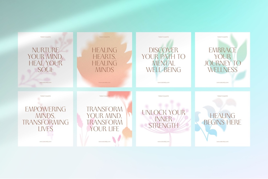 150 Canva Instagram Templates Wellness Quote
