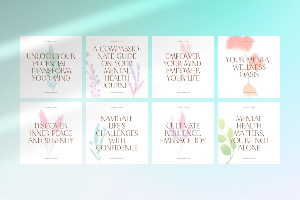 150 Canva Instagram Templates Wellness Quote