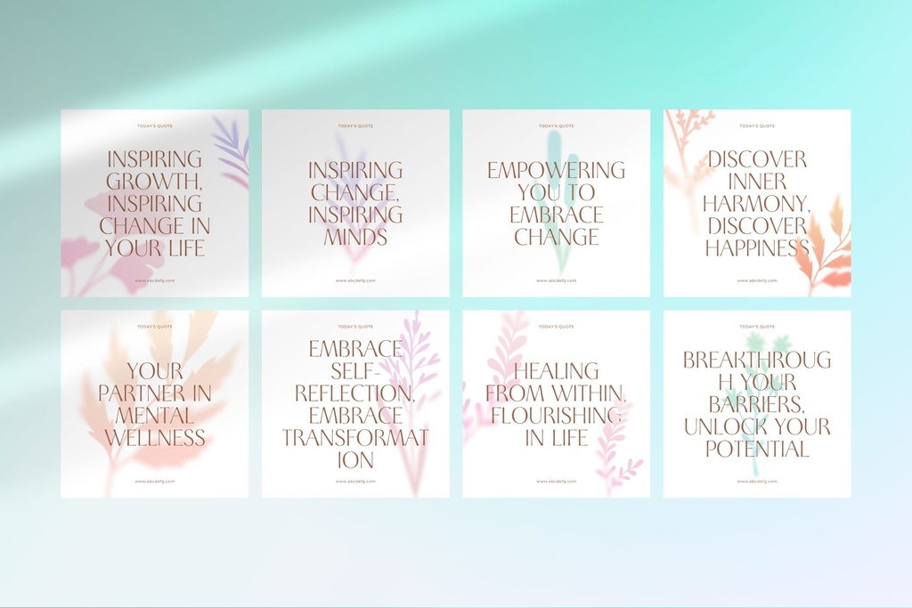 150 Canva Instagram Templates Wellness Quote