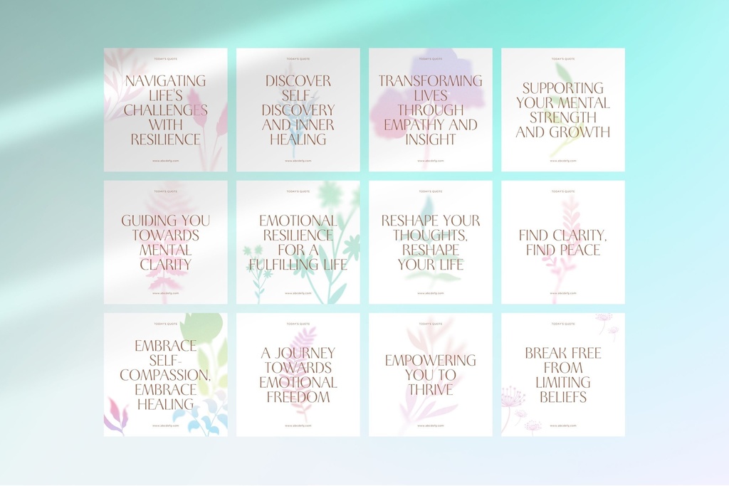 150 Canva Instagram Templates Wellness Quote