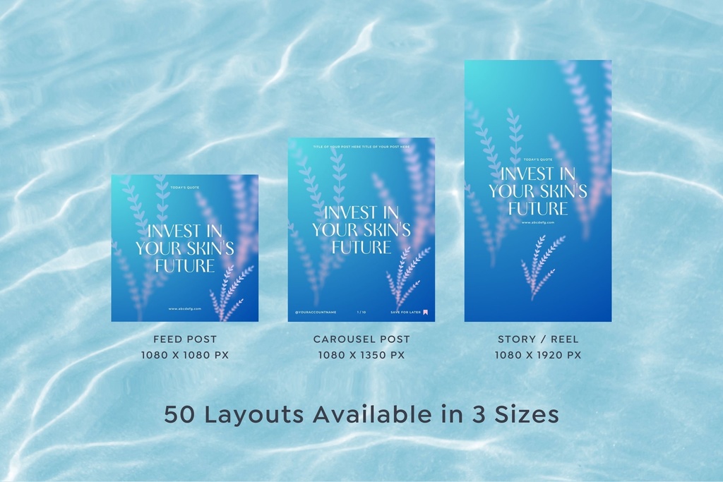 150 Canva Instagram Templates Wellness Quote