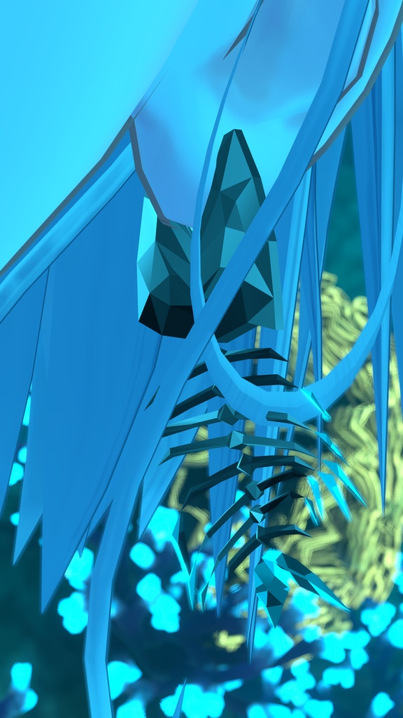 【FREE】SkullFishEarring【VRChat】