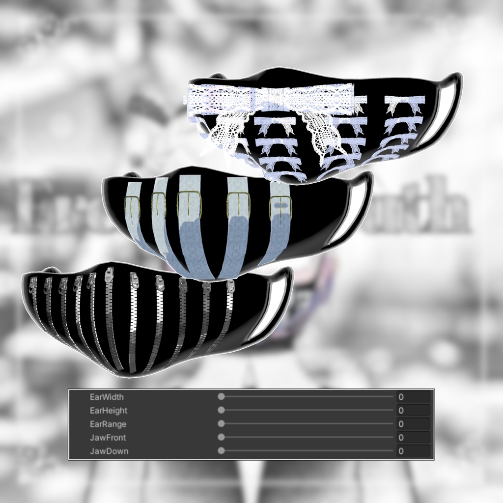 【無料/3D装飾品】FrenchMouth【VRChat】