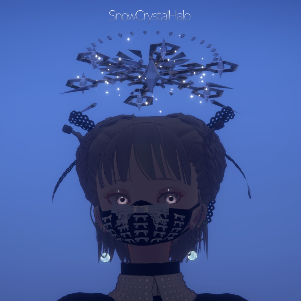 【ヘイロー/3D装飾品】SnowCrystalHalo【VRChat】