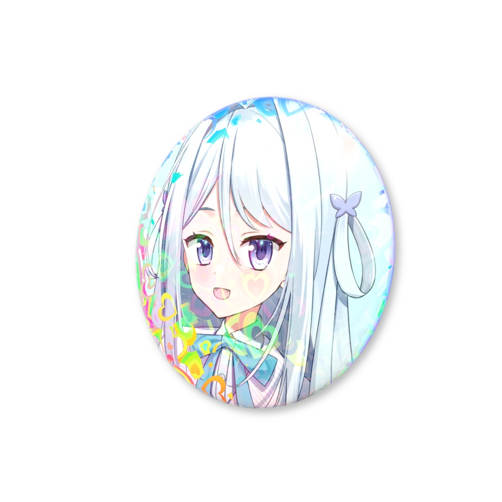 空樹リア 缶バッジ(ハートホログラム) 56mm