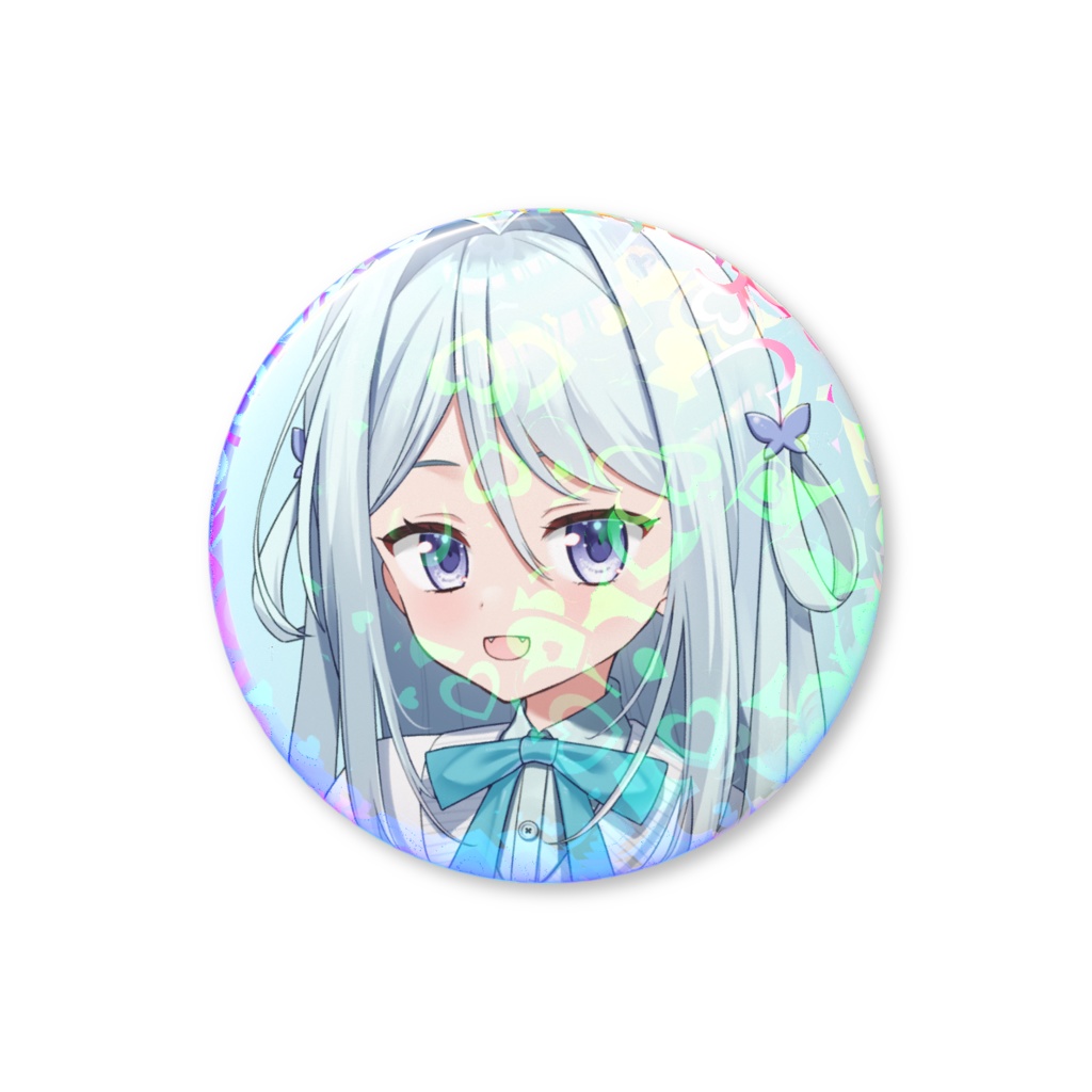 空樹リア 缶バッジ(ハートホログラム) 56mm