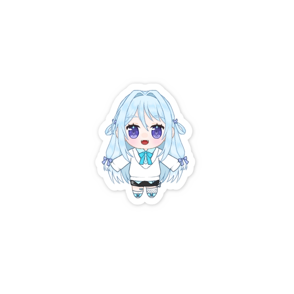 空樹リア ステッカー(ぬいぐるみ風ミニキャラ)