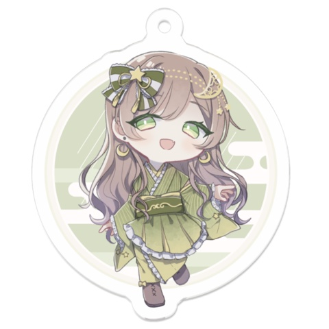 【予約販売】月神せれな/和服アクリルキーホルダー【Vtuber活動5周年】