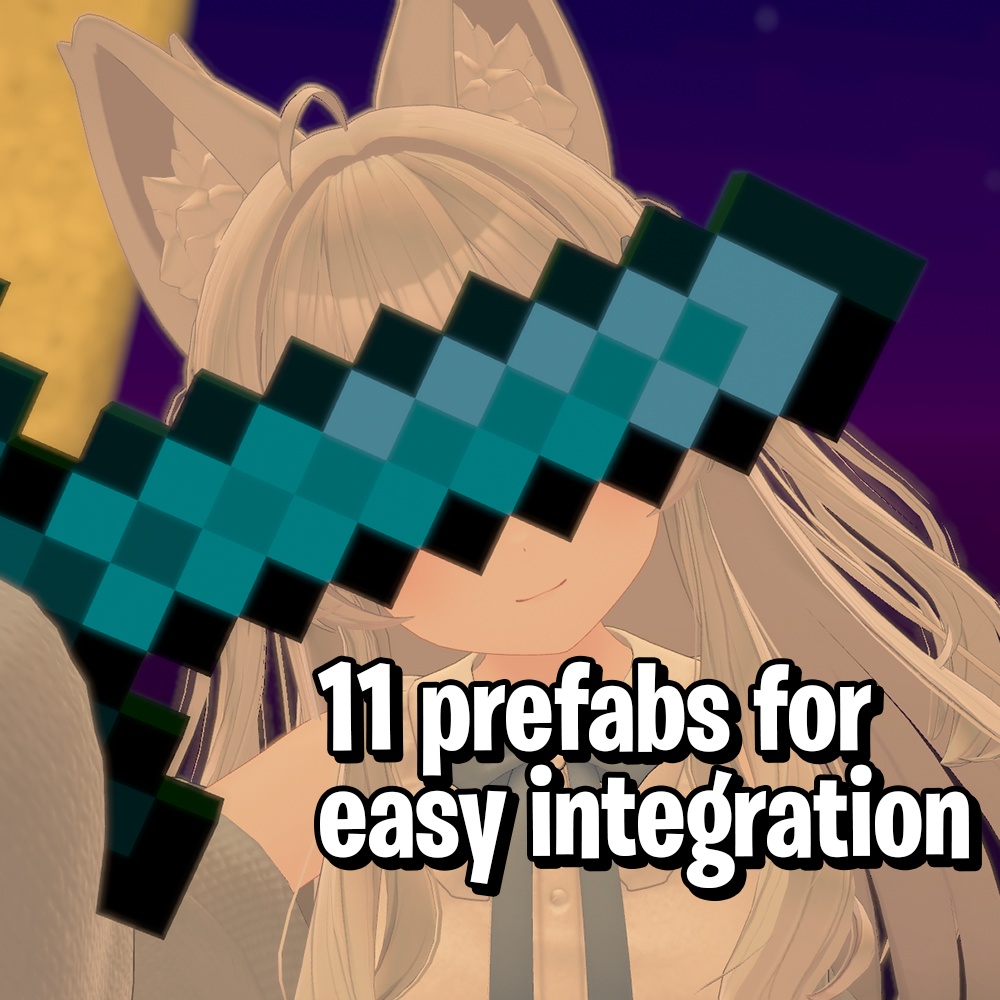 【VRChat】 Minecraft Sword Functional