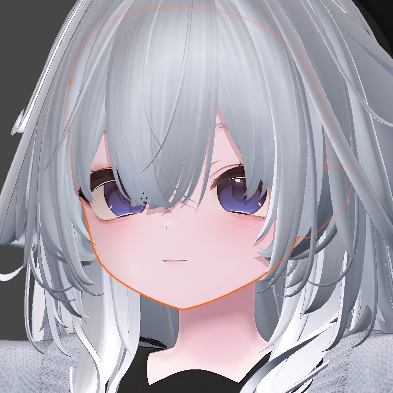 【無料】輝夜の二重まぶたの線の色変更マスク