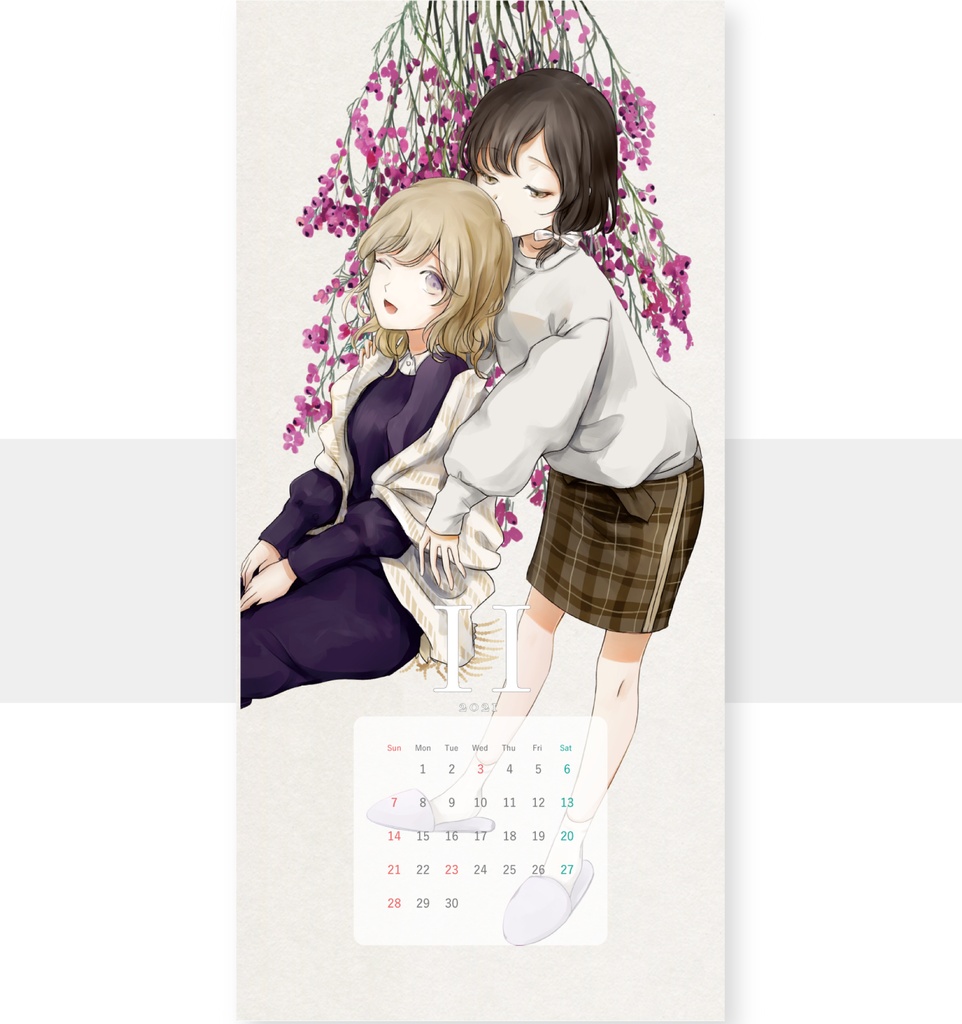 【カードタイプ】秘封ボタニカルカレンダー2021