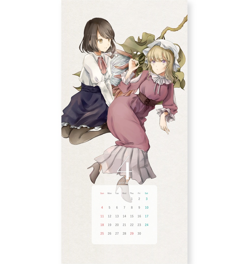 【カードタイプ】秘封ボタニカルカレンダー2021