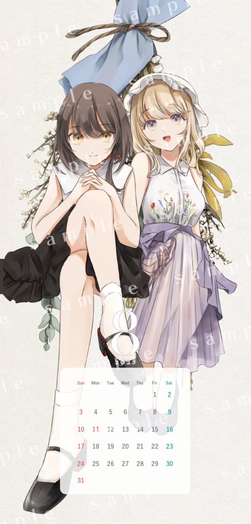 秘封倶楽部ボタニカルカレンダー2025