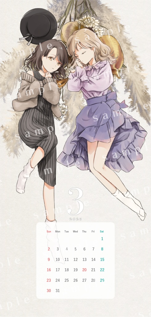 秘封倶楽部ボタニカルカレンダー2025