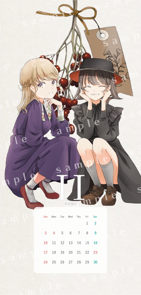 秘封倶楽部ボタニカルカレンダー2024