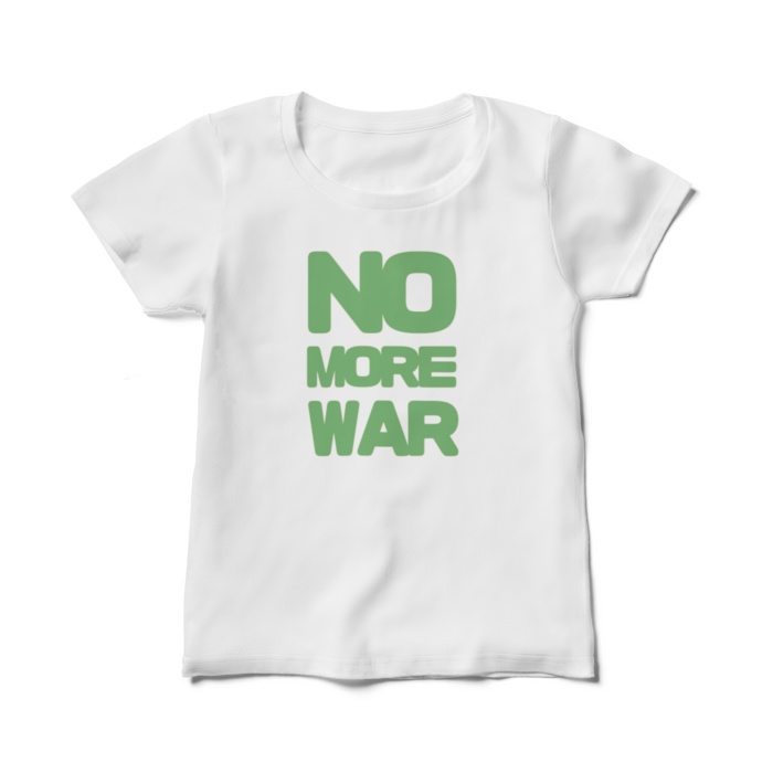 NO MORE WAR レディースTシャツ