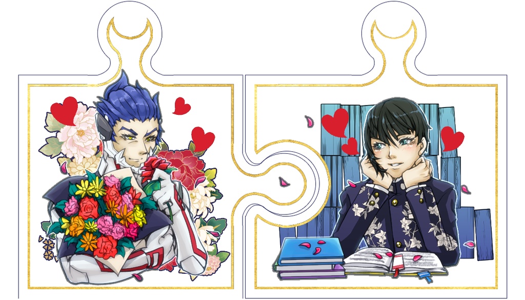 アオ主ニコイチアクキー