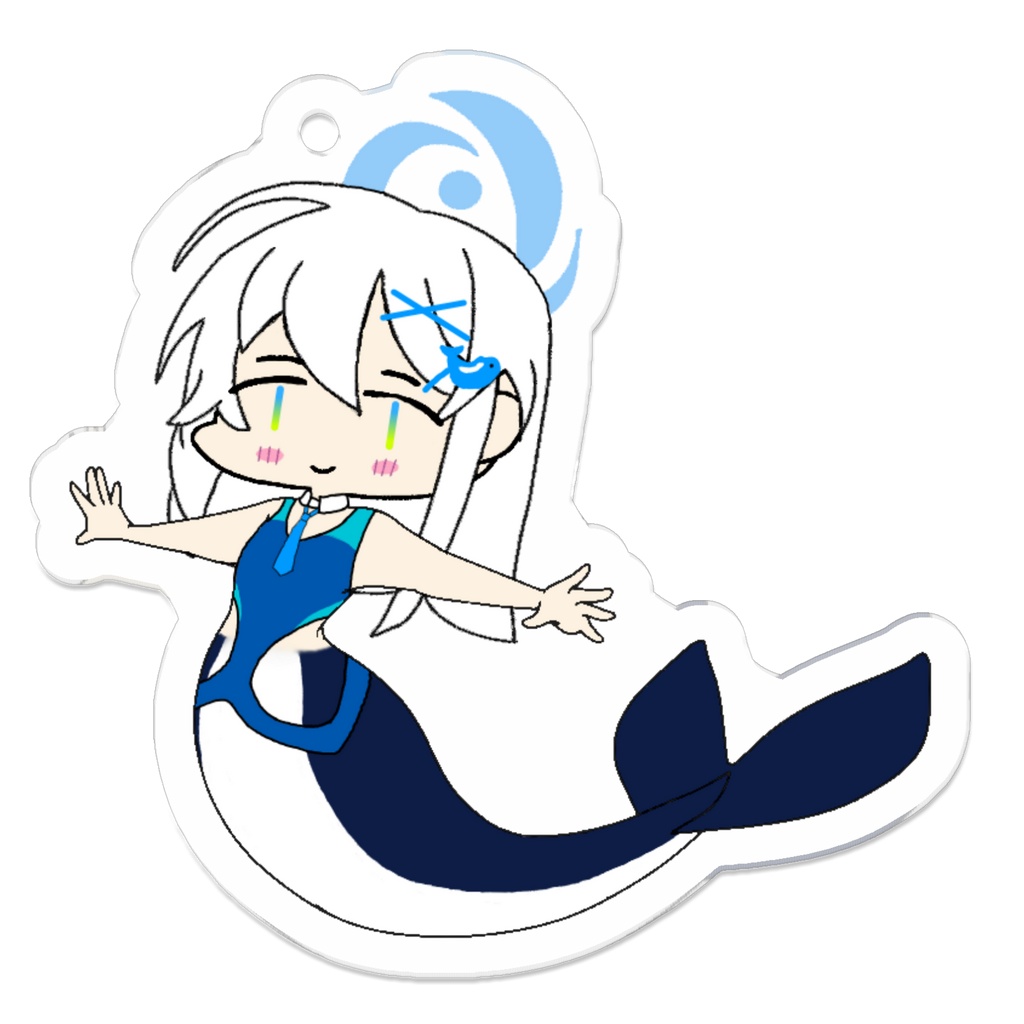オデュッセイアシロオルカアクキー小サイズ