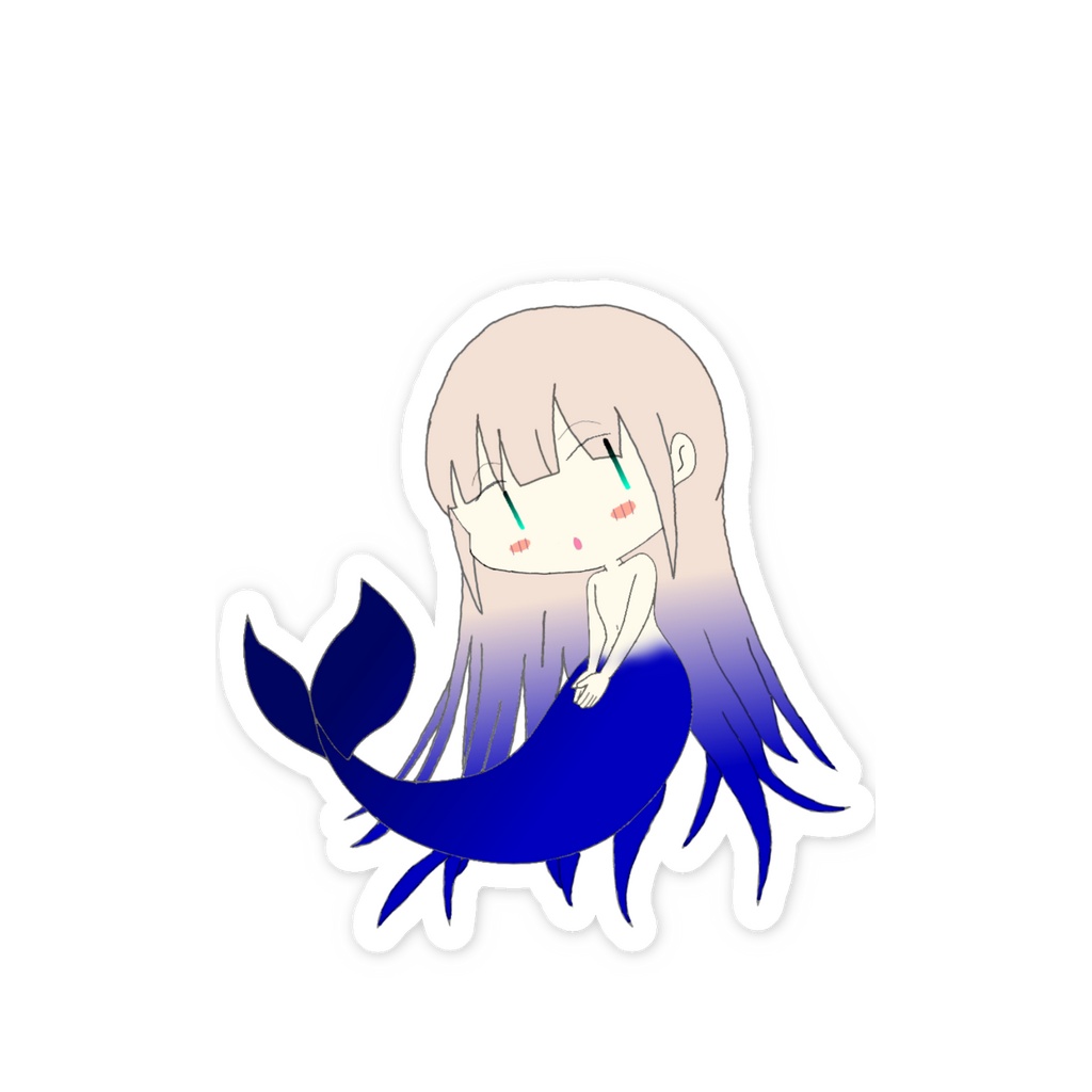 人魚ネモステッカー