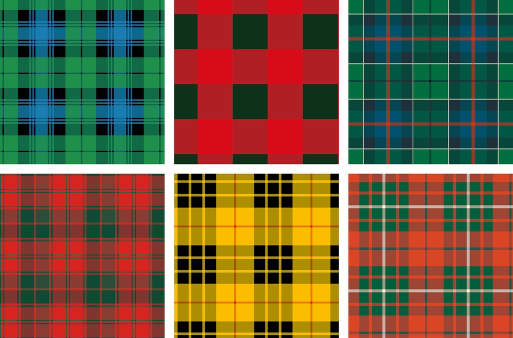 チェック柄パターンセット06