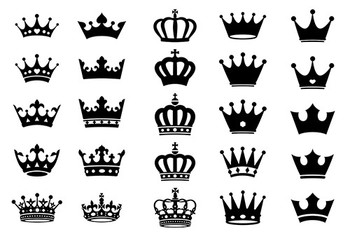 シンプルな王冠デザイン25種セット