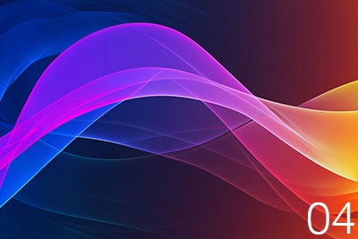 カラフルウェーブ背景10種