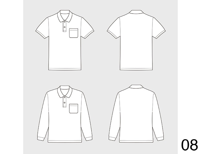 Tシャツ、スウェット、キャップ等テンプレート