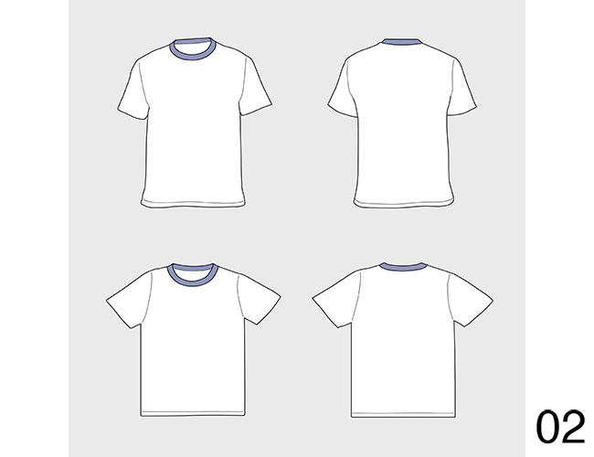 Tシャツ、スウェット、キャップ等テンプレート