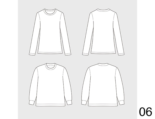 Tシャツ、スウェット、キャップ等テンプレート