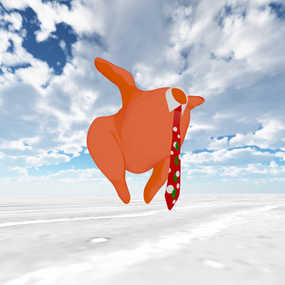 VRC想定3Dアバター「ローストチキン」