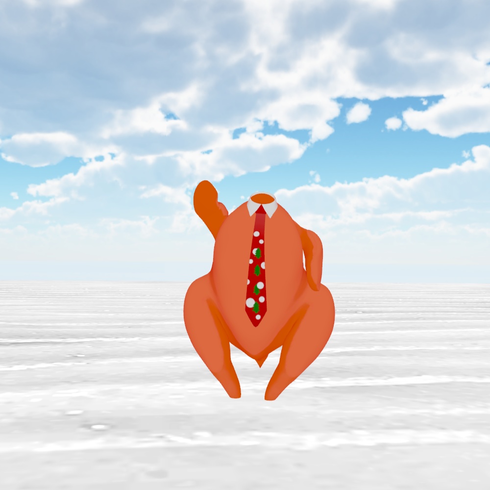 VRC想定3Dアバター「ローストチキン」