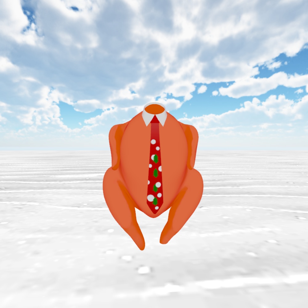 VRC想定3Dアバター「ローストチキン」
