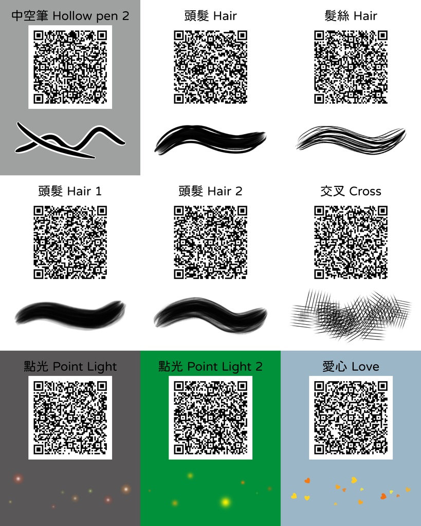 花樂的ibisPaint畫畫基本筆刷 FWHP's ibisPaint Basic Paint Brushes