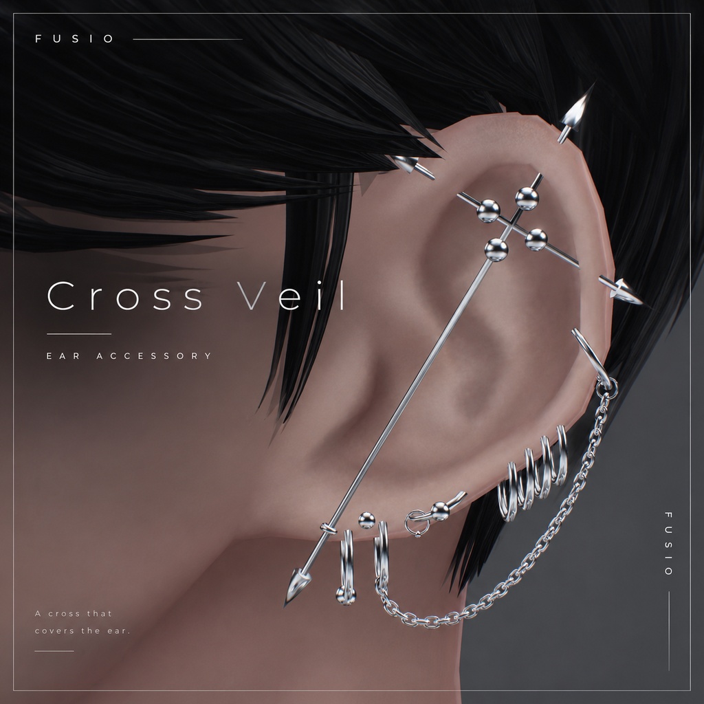 【17アバター対応】『Cross Veil』オリジナル3Dモデル