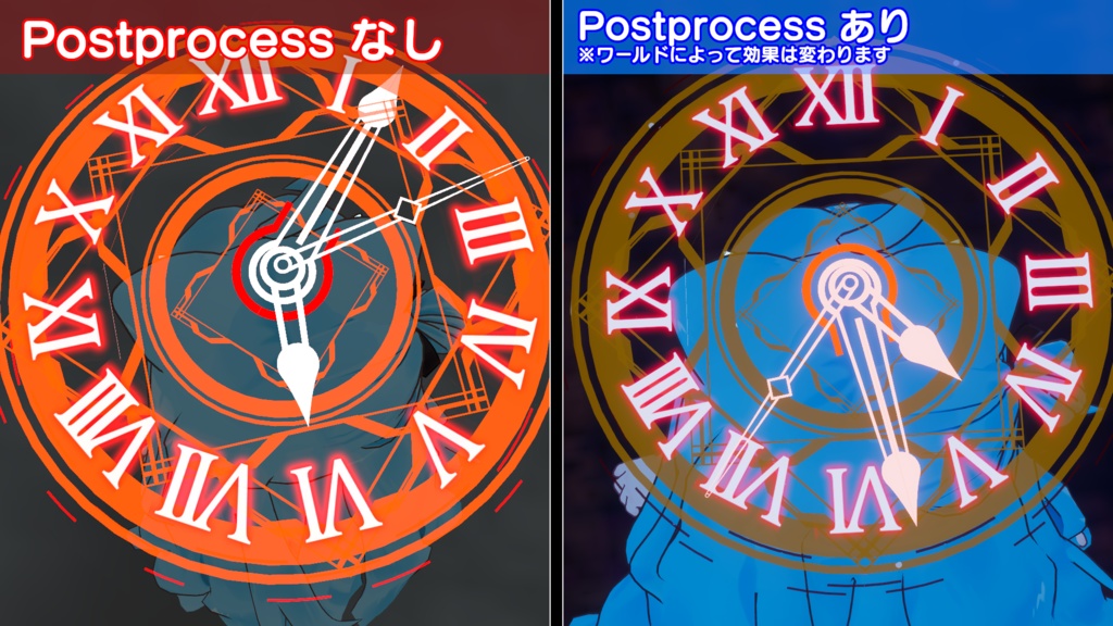 【アバター用アイテム】時刻もわかる!魔法陣風時計