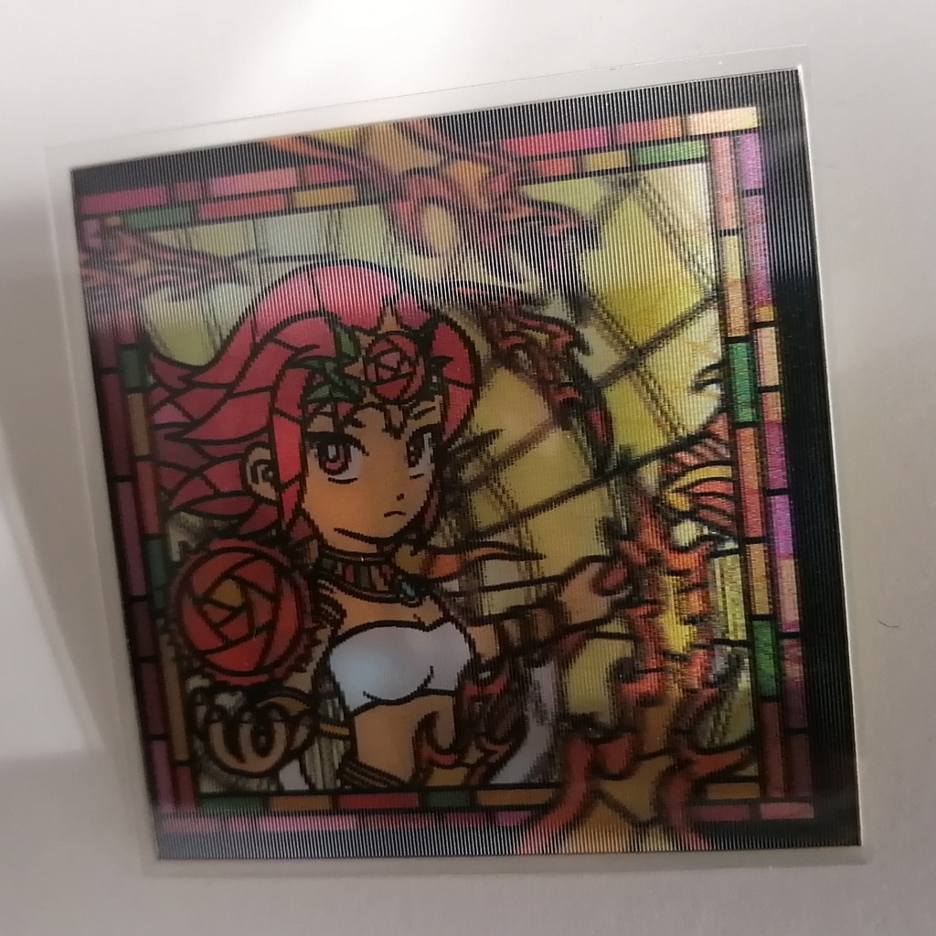 ステンドグラスシール「太陽神と月の神」レンチ単品・中央配置