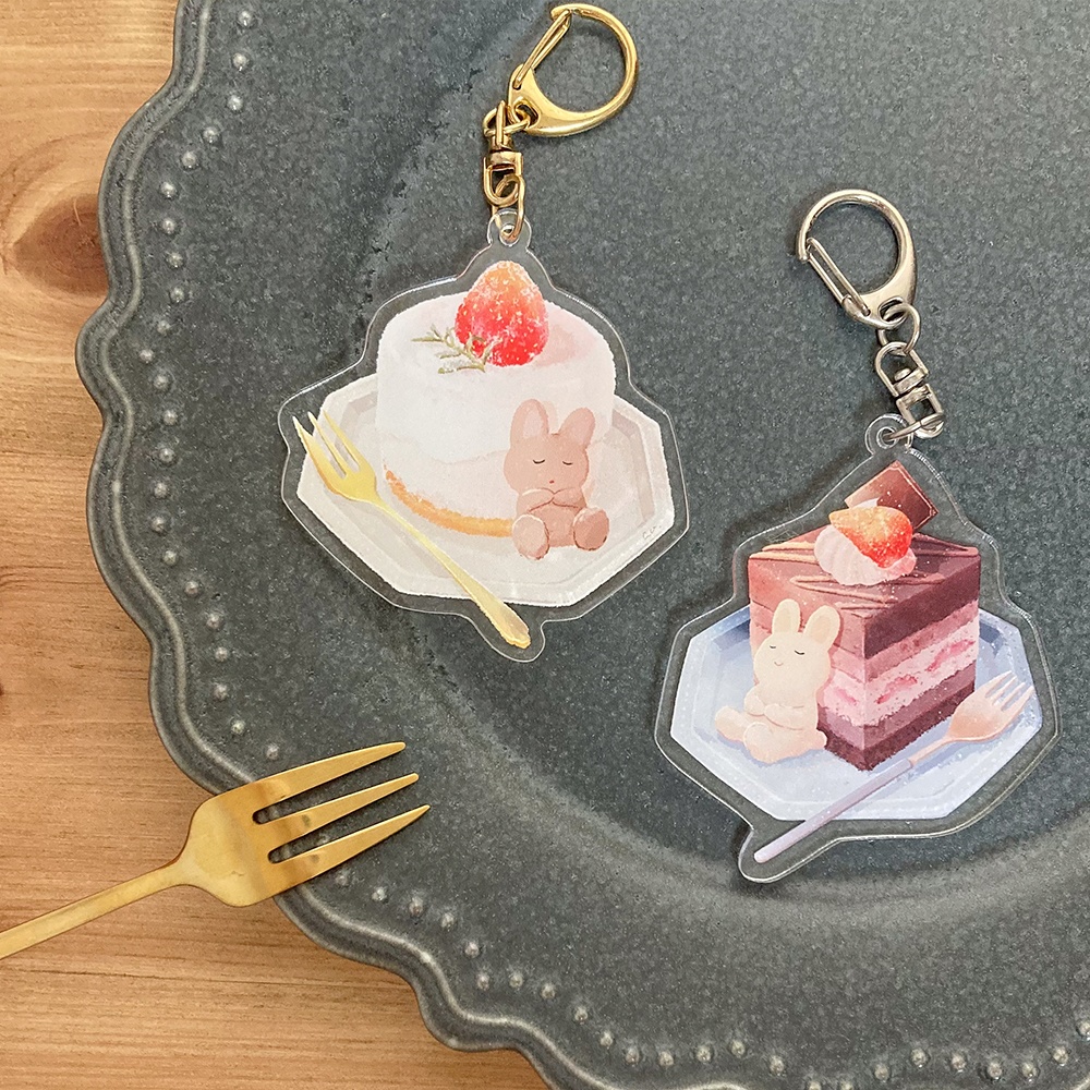 お砂糖うさぎ アクリルキーホルダー