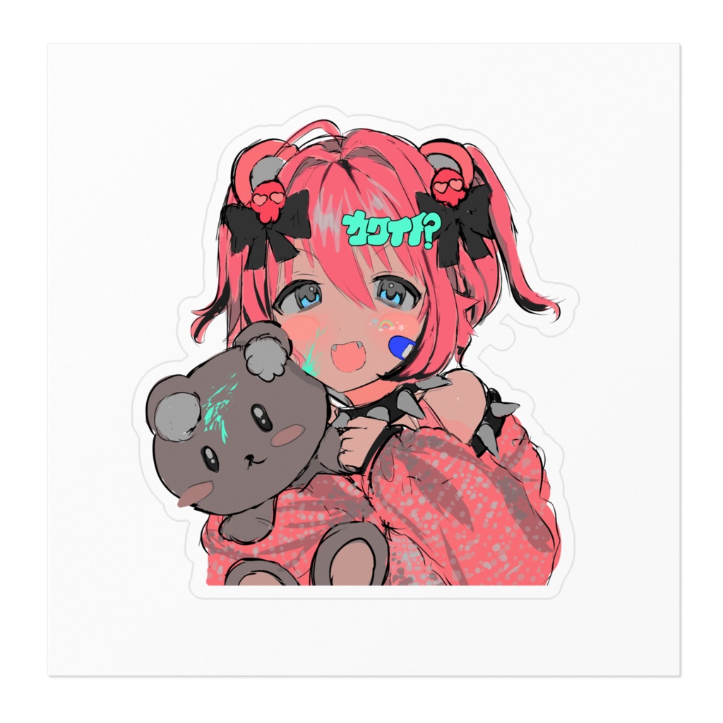 女の子ステッカー