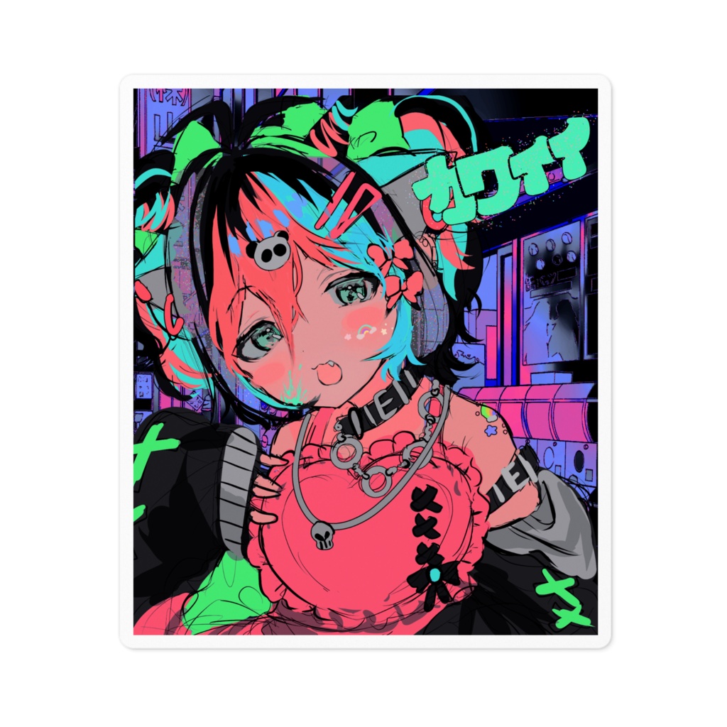 四角ステッカー