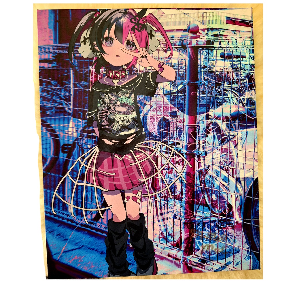 【一点もの】プリントキャンバスアート「まちかど」