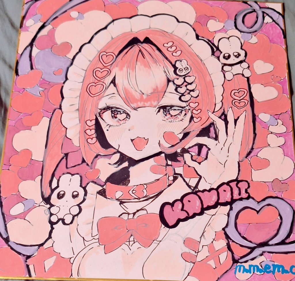 直筆原画色紙(Lサイズ)