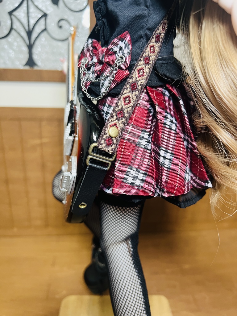 1/4サイズ ギターストラップ タイプD