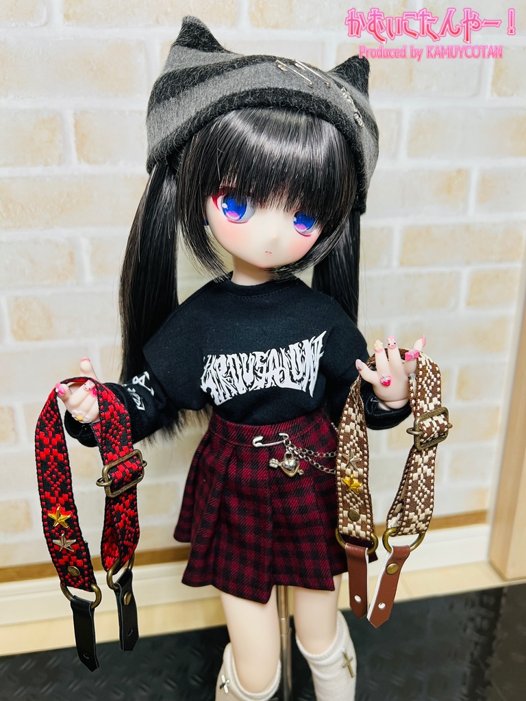 1/4サイズ　ギターストラップHYBRID