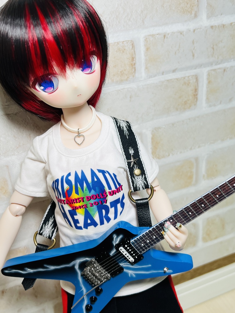 1/4サイズ ギターストラップHYBRID<オルテガ柄>