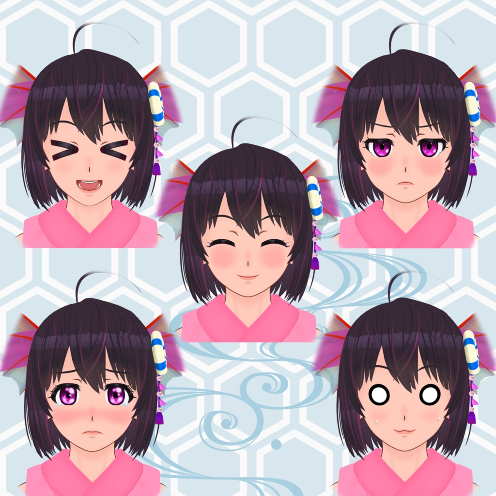 オリジナル3Dモデル 島場七海