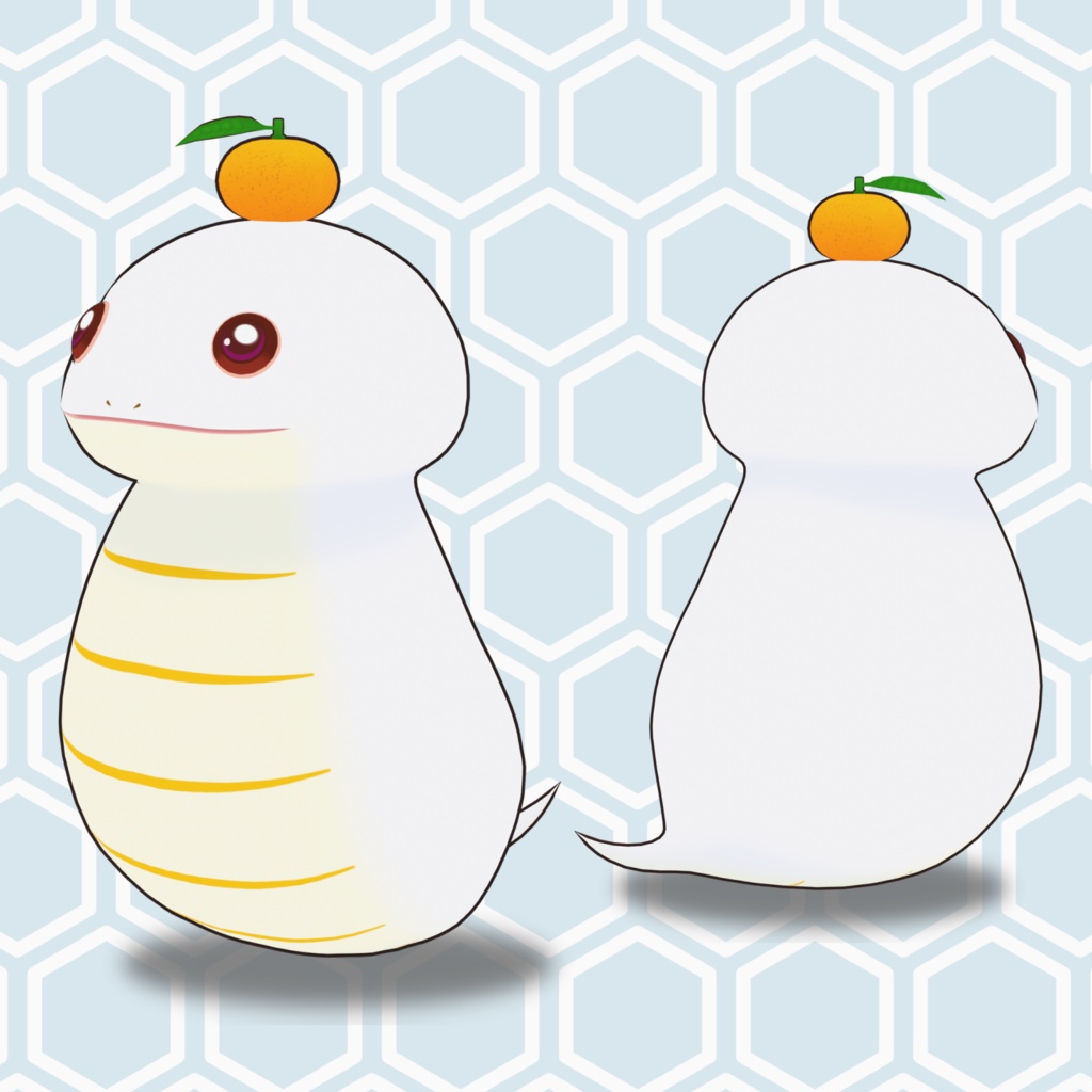 オリジナル3Dモデル:モチノコ・鏡モチノコ