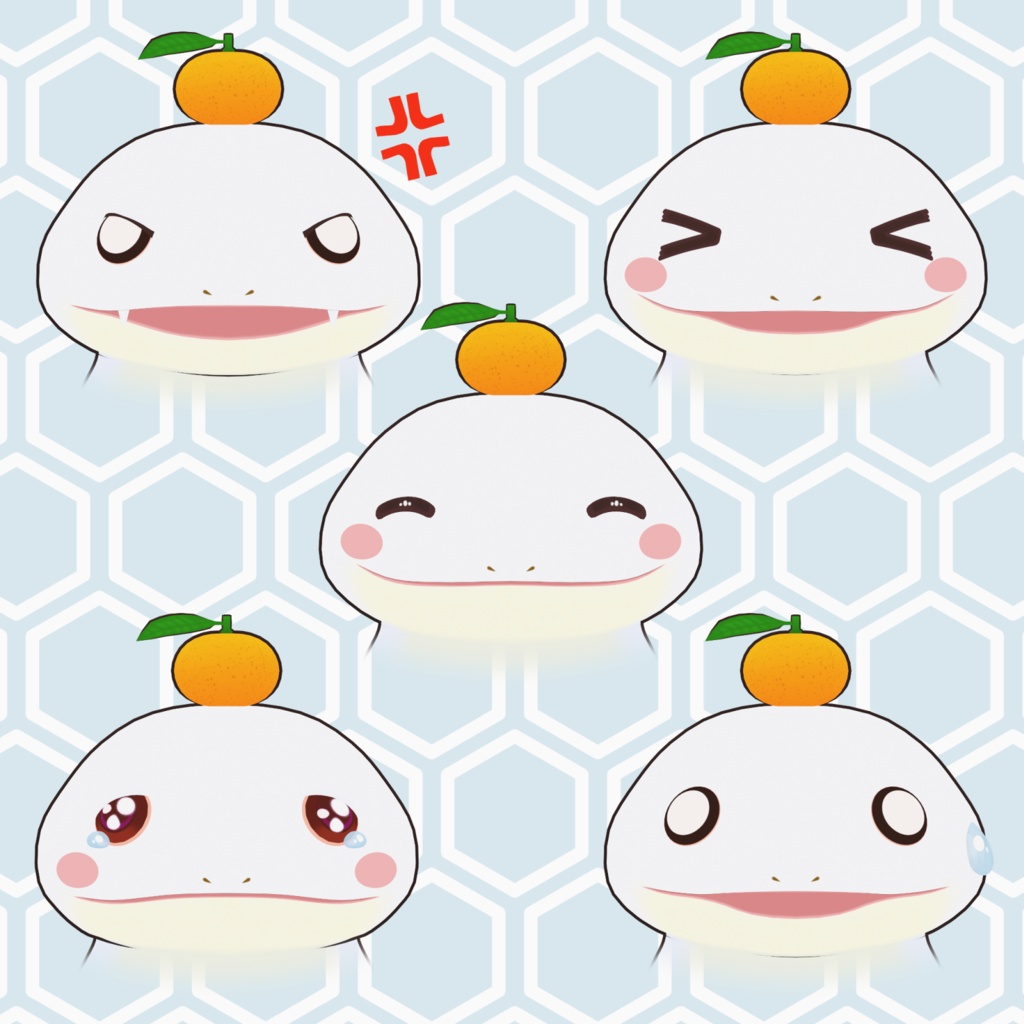 オリジナル3Dモデル:モチノコ・鏡モチノコ