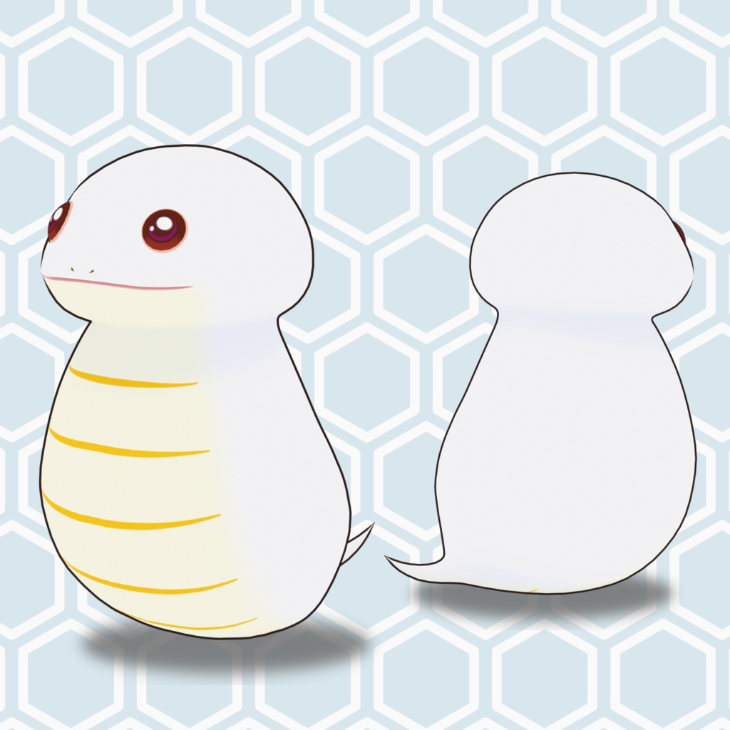 オリジナル3Dモデル:モチノコ・鏡モチノコ